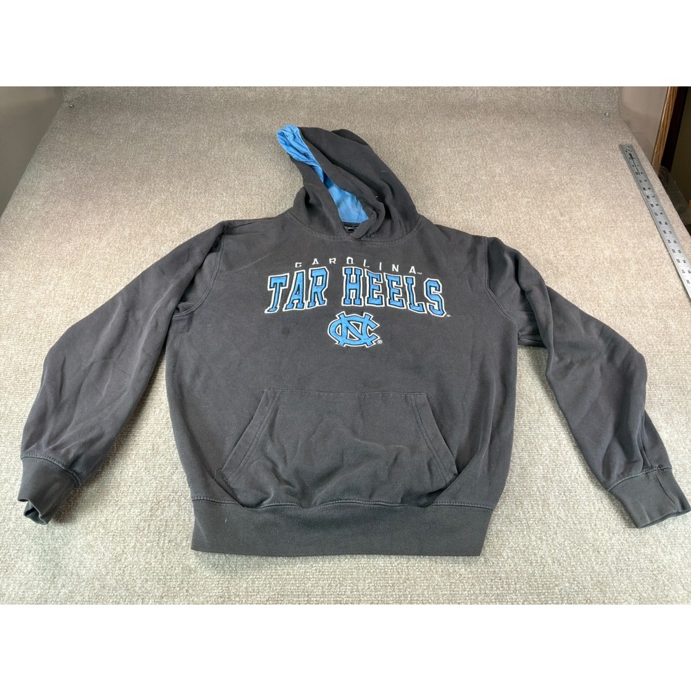 Stadium Athletics UNC Tar Heels Hoodie Gray Blue Embroidered Sweatshirt Mens M